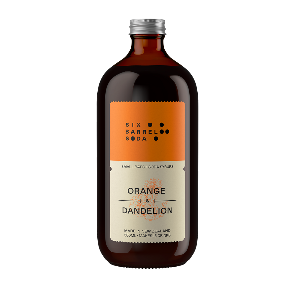 Six Barrel Soda Syrup - Orange & Dandelion - Front